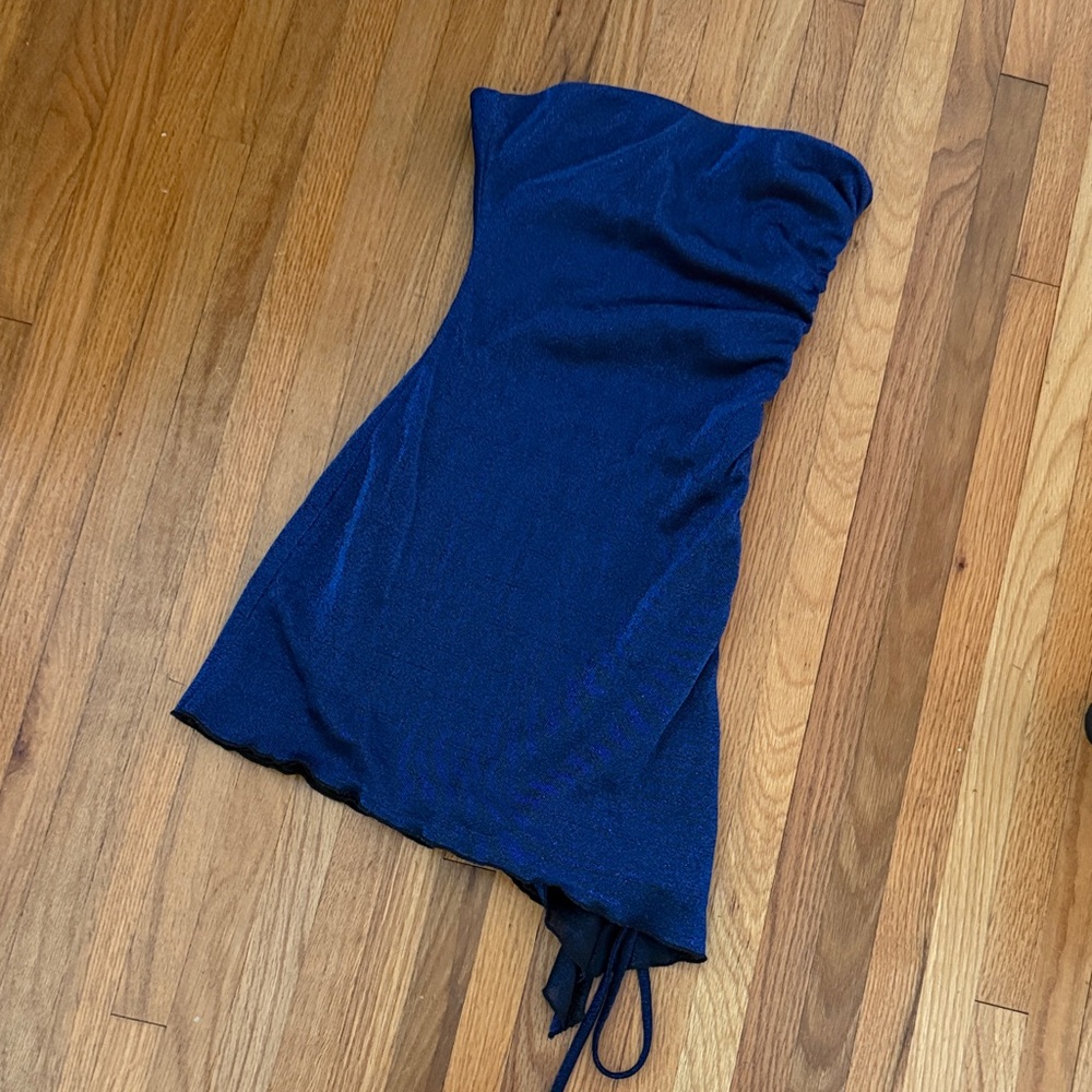 Princess Polly Elegant Blue Strapless Dress